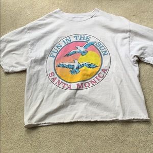 White John galt cropped shirt.